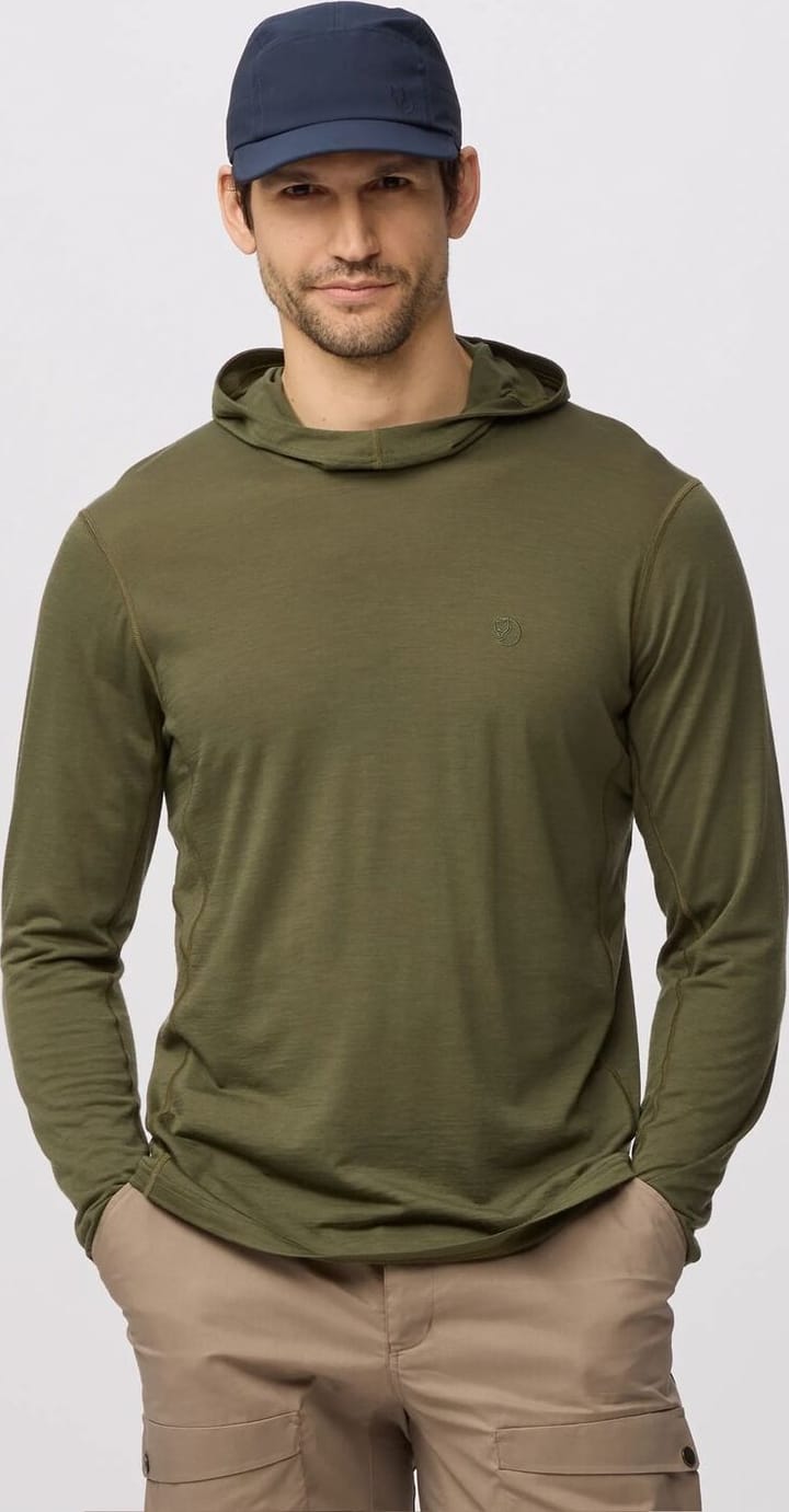 Fjällräven Men's Abisko Wool Hoodie Light Fossil Fjällräven