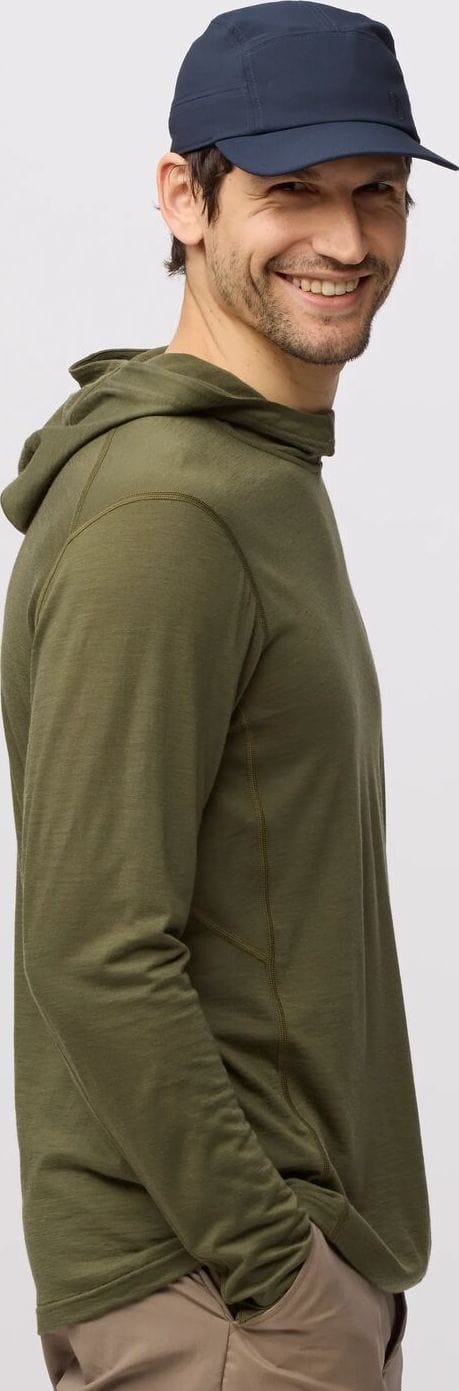 Fjällräven Men's Abisko Wool Hoodie Light Fossil Fjällräven
