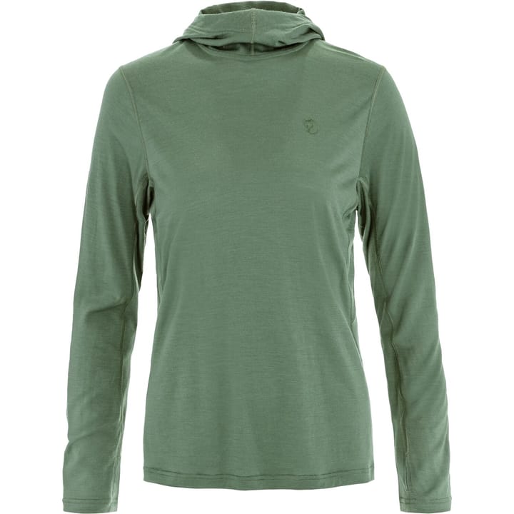 Fjällräven Women's Abisko Wool Hoodie Patina Green Fjällräven