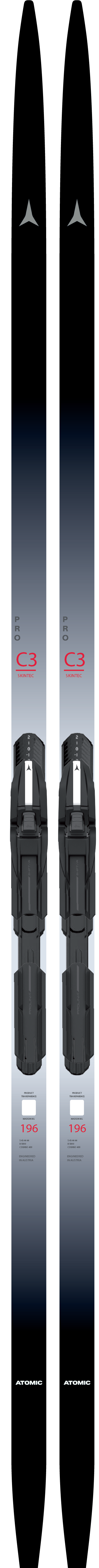 Atomic Pro C3 Skintec Hard + Shift CL Black/Grey/Red