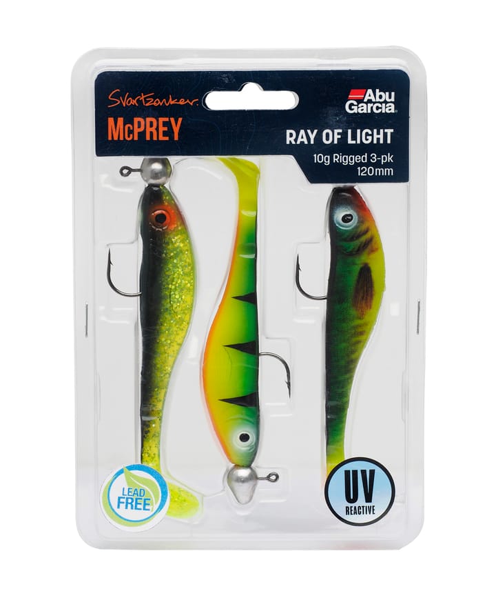 Abu Garcia Mcprey 10gr Rigged 3-Pack Ray Of Light Abu Garcia