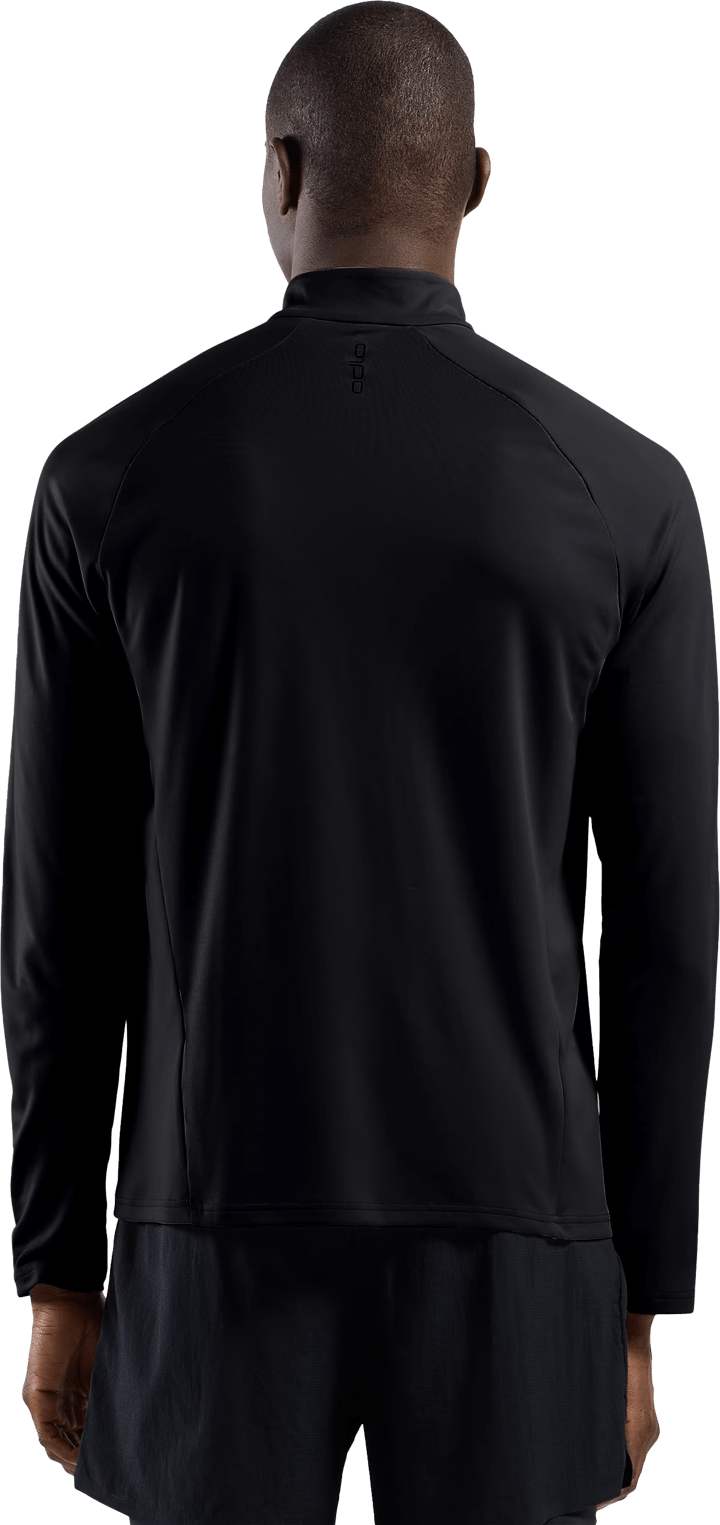Odlo Men's Mid Layer Essential 1/2 Zip Black - Black Odlo