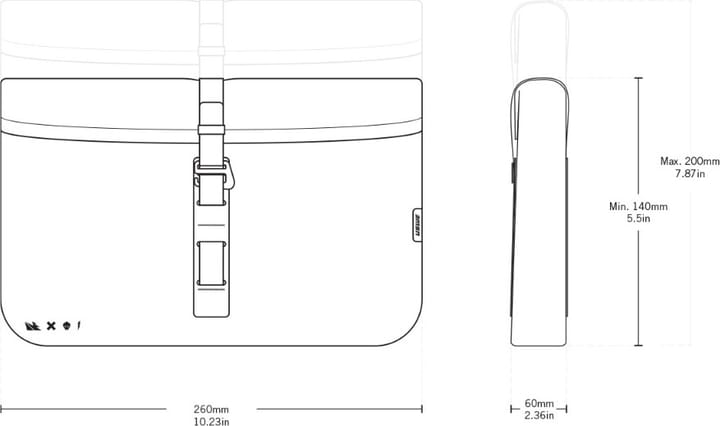 USWE Handlebar Accessory Bag Black USWE