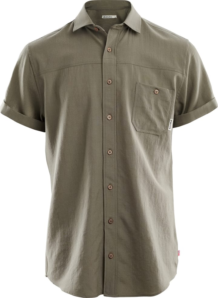 LeisureWool Short Sleeve Shirt Man Ranger Green Aclima
