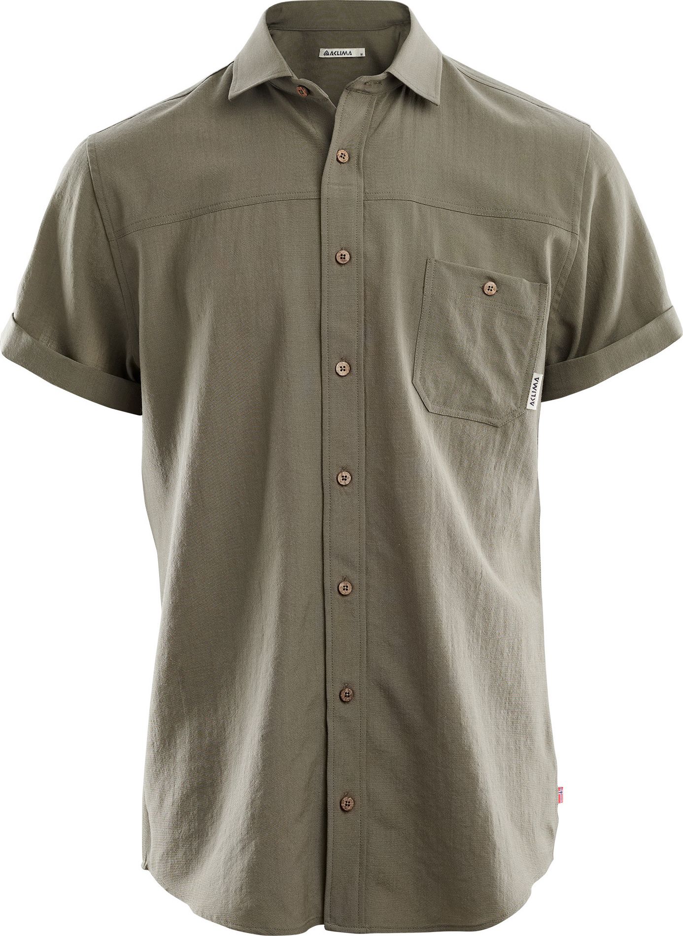 LeisureWool Short Sleeve Shirt Man Ranger Green