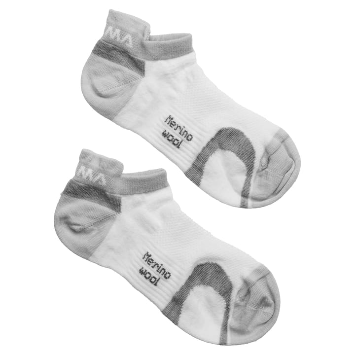 Aclima Ankle Socks 2-Pack White/Grey Aclima