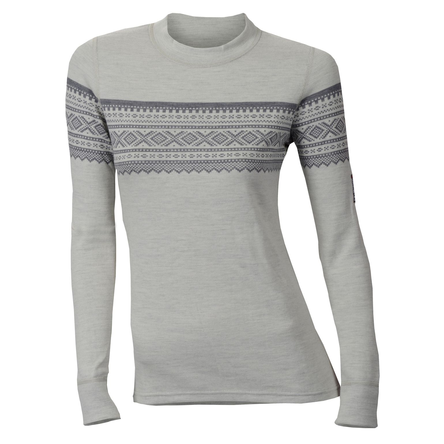 De Marius Crew Neck Woman Gråfjell