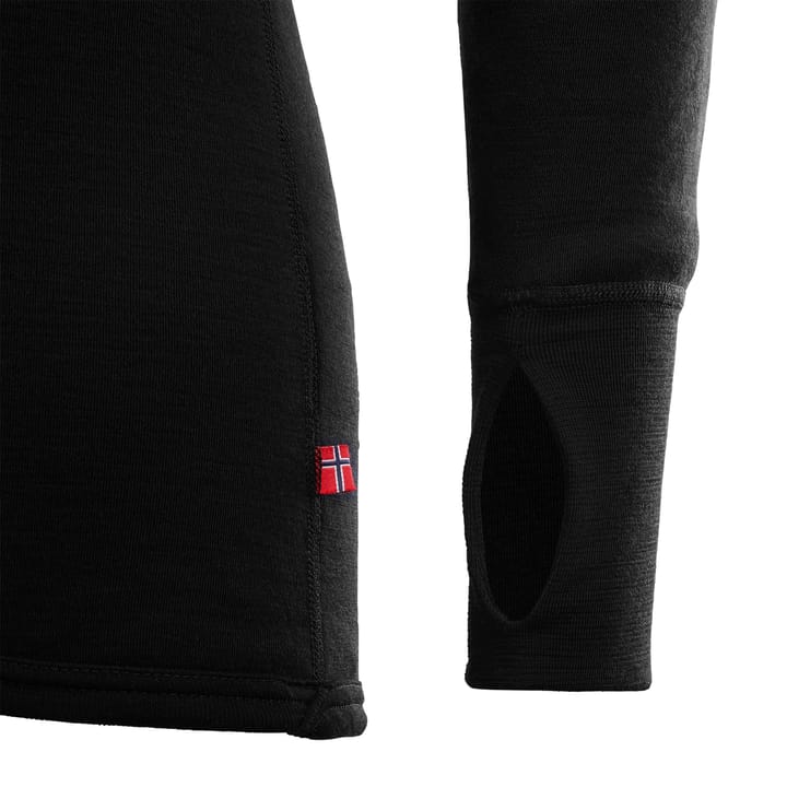 Aclima DoubleWool Polo with Zip Man Jet Black/Marengo Aclima