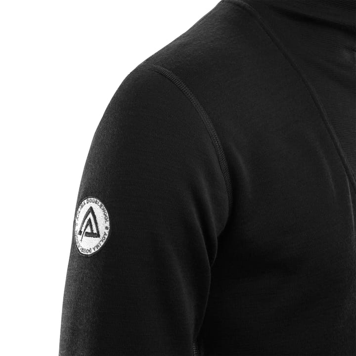 Aclima DoubleWool Polo with Zip Man Jet Black/Marengo Aclima