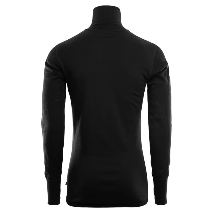 DoubleWool Polo with Zip Man Jet Black/Marengo Aclima