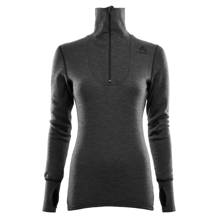 Aclima DoubleWool Polo with Zip Woman Marengo/Jet Black Aclima