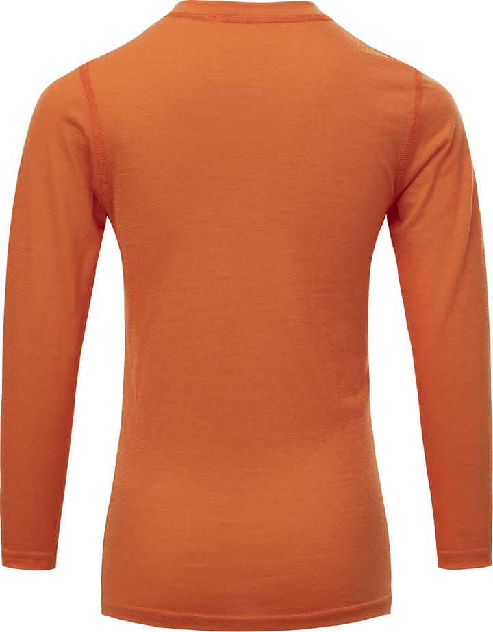 Aclima Kids' LightWool Crew Neck  Orange Tiger Aclima