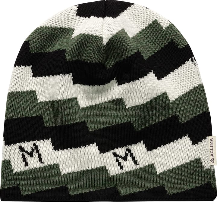 Aclima Lars Monsen Anárjohka Beanie Jet Black/Nature/Olive Night Aclima