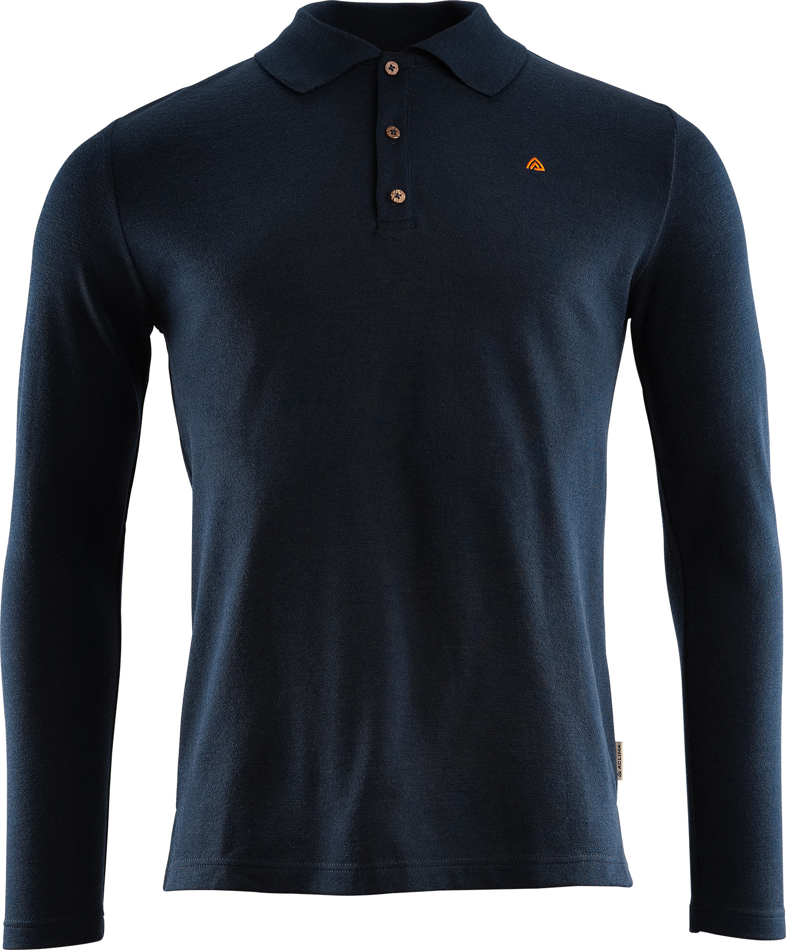Aclima Aclima Men's LeisureWool Pique Shirt Long Sleeve Navy Blazer L, Navy Blazer