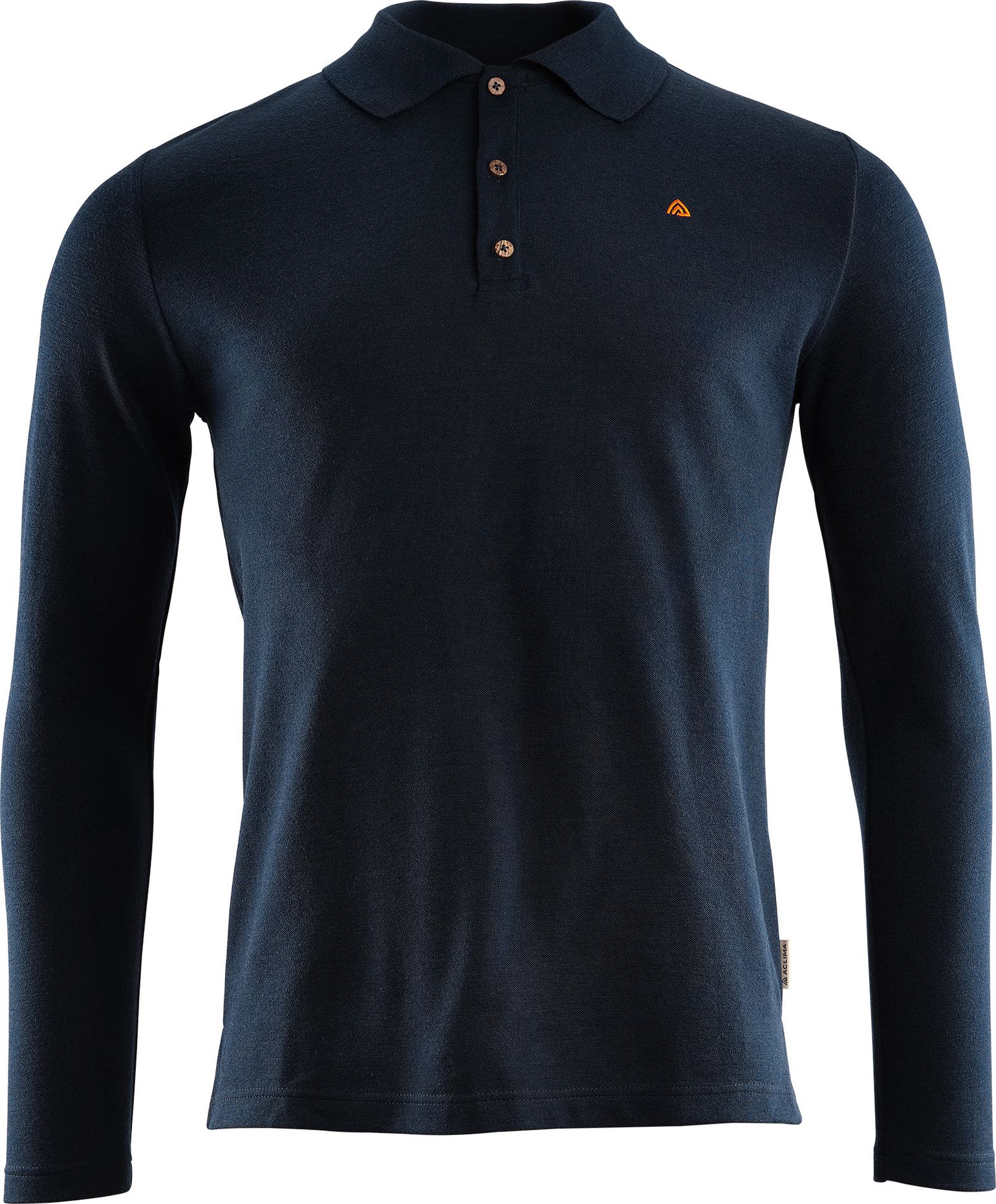 Men's LeisureWool Pique Shirt Long Sleeve Navy Blazer