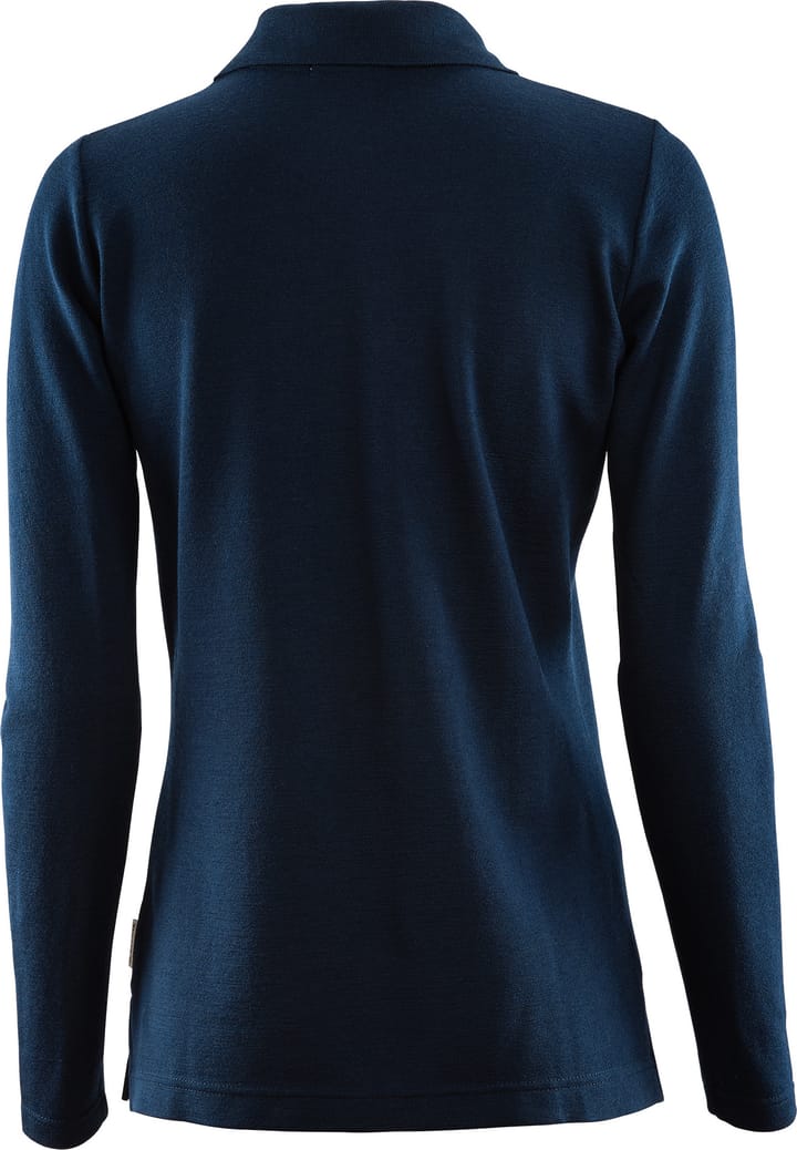 Women's LeisureWool Pique Shirt Long Sleeve Navy Blazer Aclima