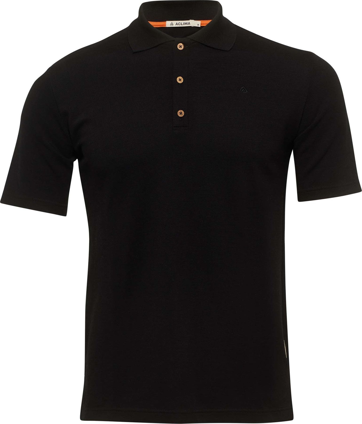 Men's LeisureWool Pique Shirt Jet Black