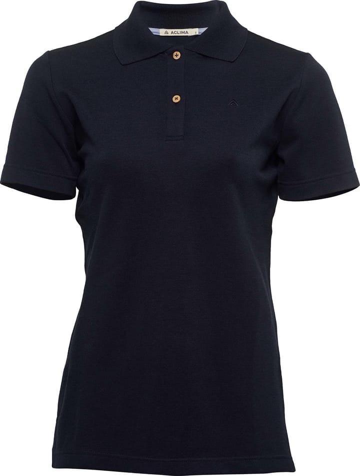 LeisureWool Pique Shirt Woman Navy Blazer Aclima
