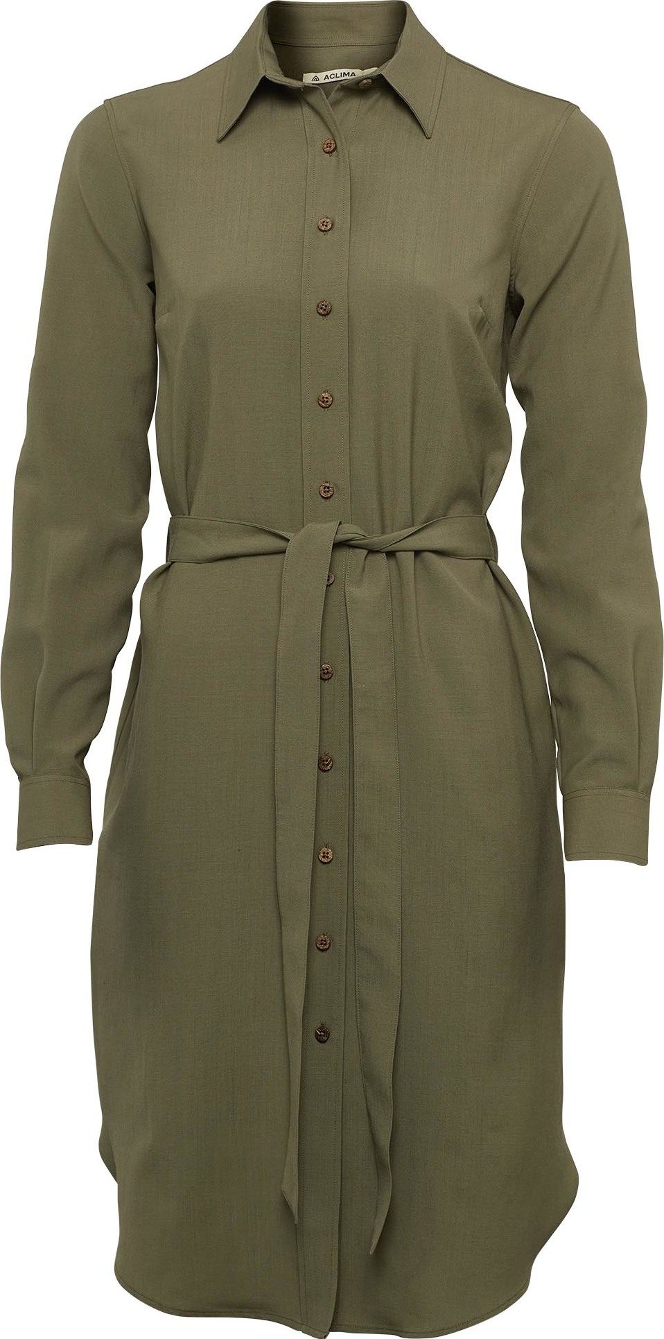 Aclima Women’s LeisureWool Woven Wool Dress Ranger Green