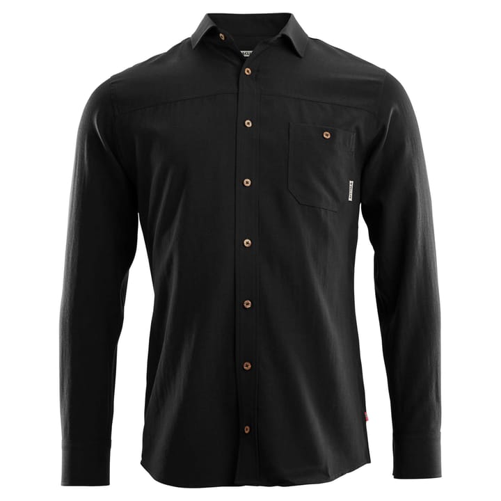 Aclima LeisureWool Woven Wool Shirt Man Jet Black Aclima