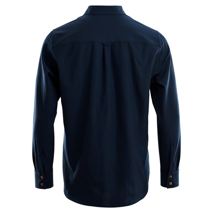 Aclima LeisureWool Woven Wool Shirt Man Navy Blazer Aclima