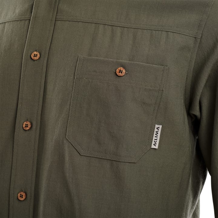 Aclima LeisureWool Woven Wool Shirt Man Ranger Green Aclima