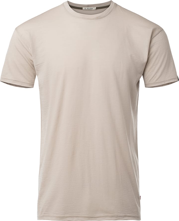 Aclima Men's LightWool 180 Classic Tee Simply Taupe Aclima