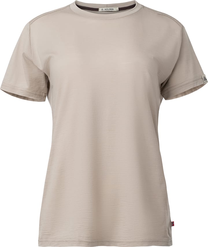 Aclima Women's LightWool 180 Classic Tee Simply Taupe Aclima