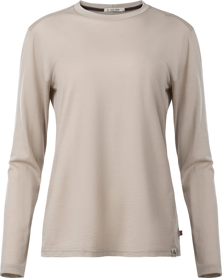 Aclima Women's LightWool 180 Crewneck Simply Taupe Aclima
