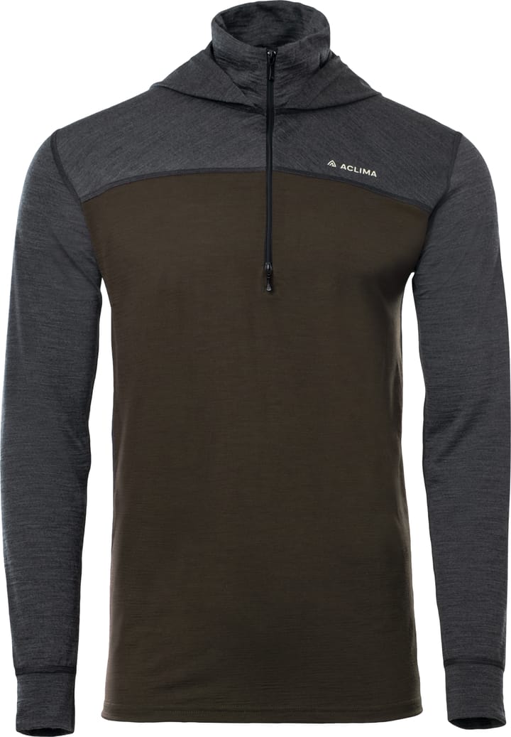 Aclima Men's LightWool 180 Hoodie Tarmac/Marengo Aclima