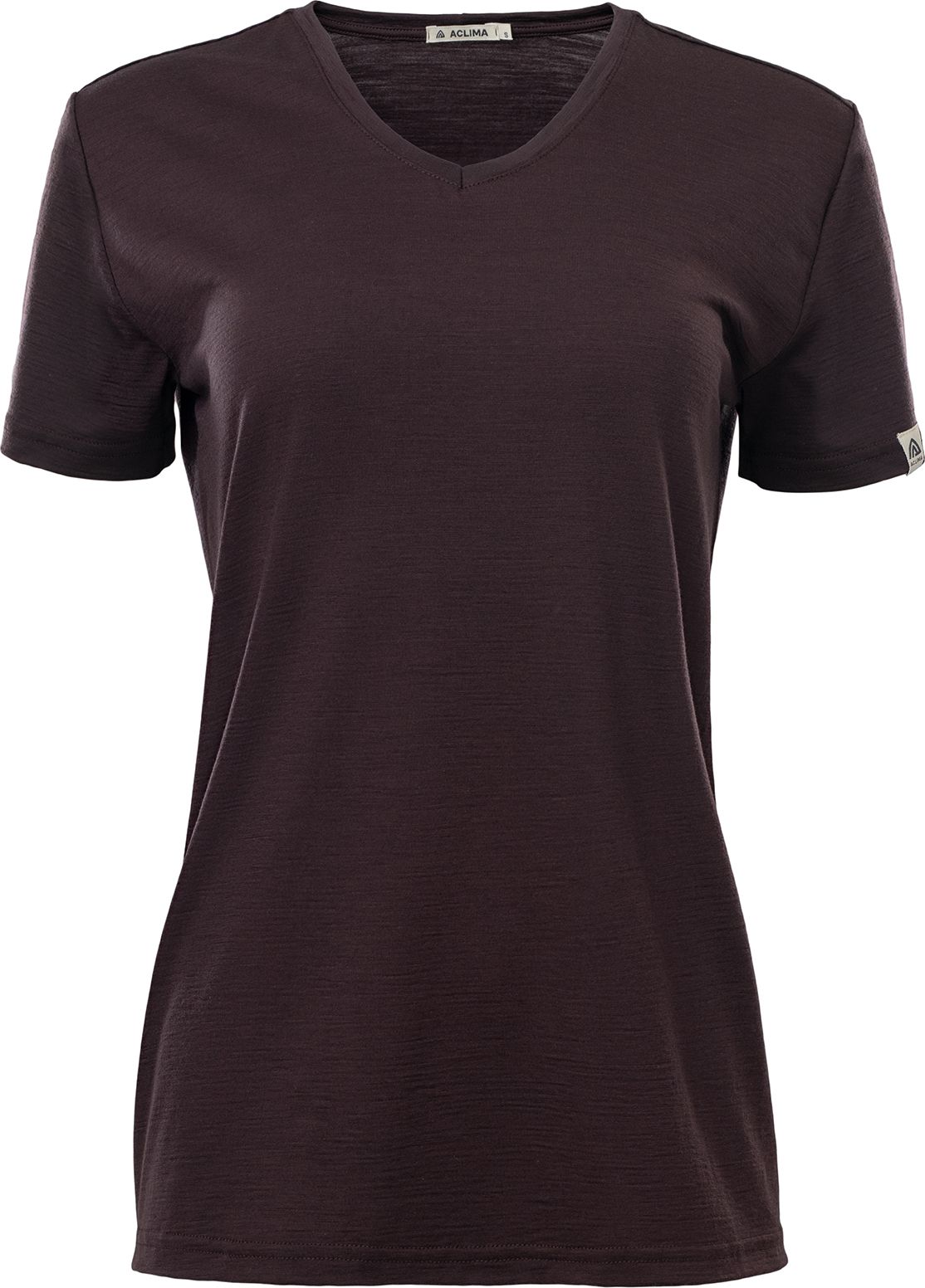 Aclima Women's LightWool 180 Loose Fit Tee Chocolate Plum