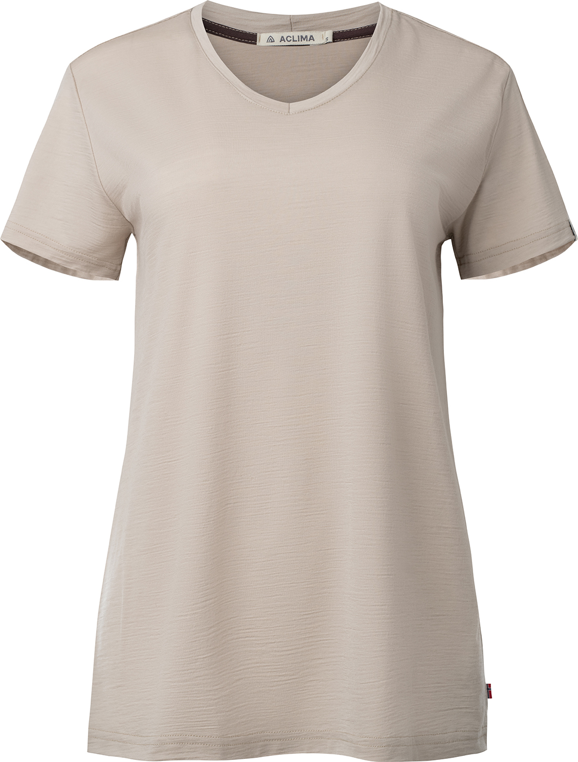 Aclima Women's LightWool 180 Loose Fit Tee Simply Taupe T-shirts M