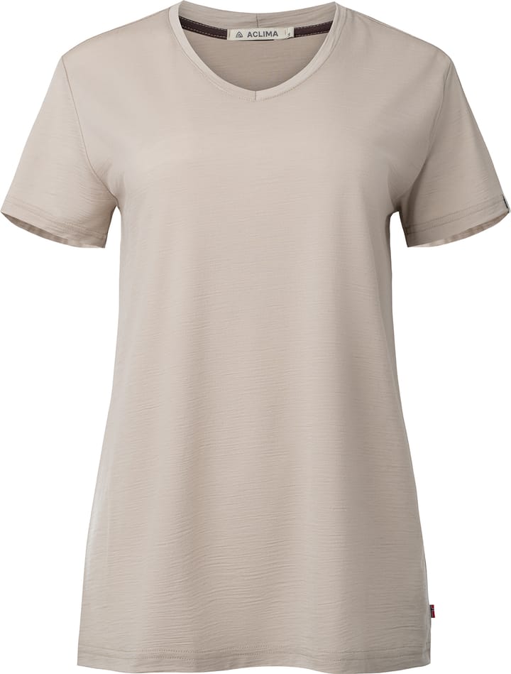 Aclima Women's LightWool 180 Loose Fit Tee Simply Taupe Aclima