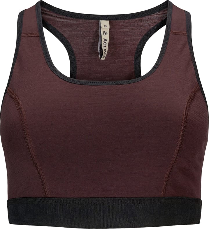 Aclima Women's LightWool 180 Sports Top Chocolate Plum Aclima