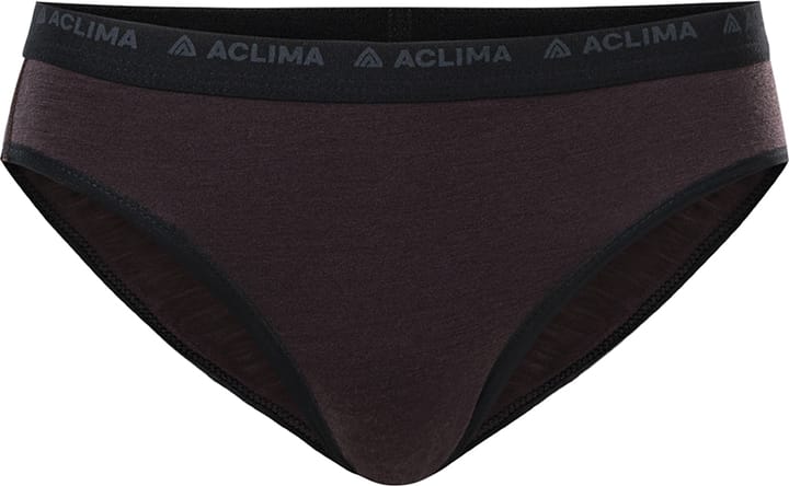 Aclima Women's LightWool Briefs Chocolate Plum Aclima