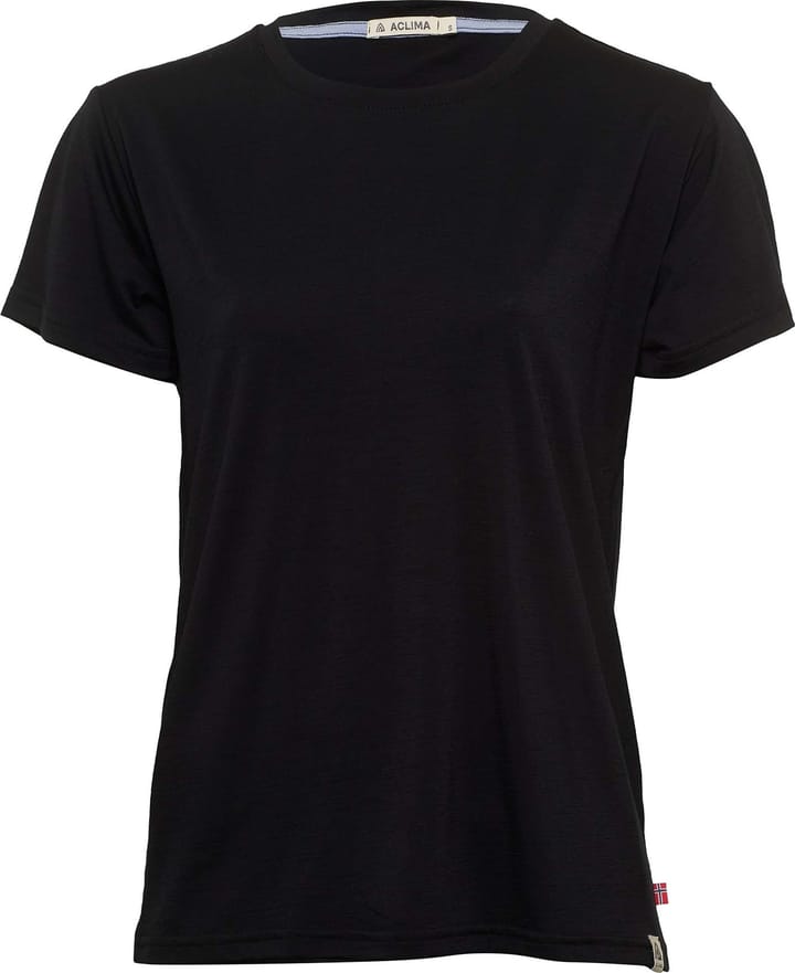 Aclima Women's LightWool Classic Tee Jet Black Aclima