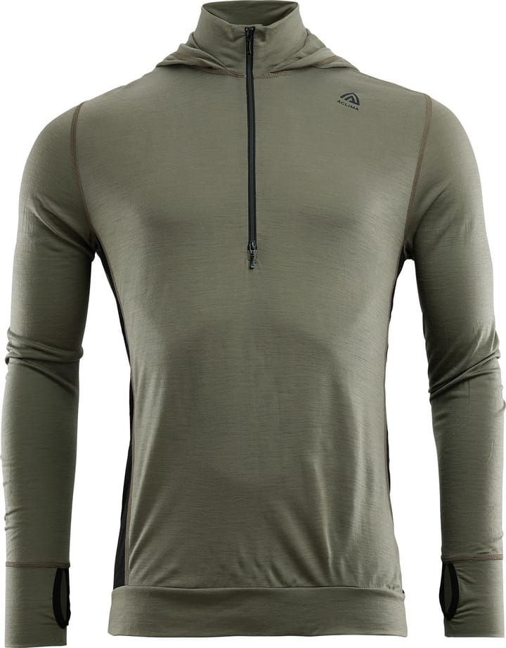 Aclima LightWool Hoodie Man Ranger Green/Jet Black Aclima