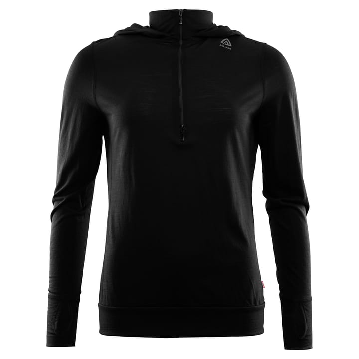 Aclima LightWool Hoodie Woman Jet Black Aclima