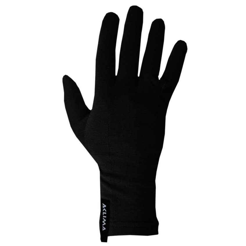 aclima LightWool Liner Gloves Jet Black