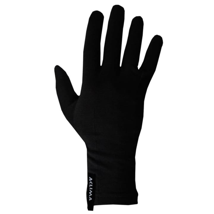 LightWool Liner Gloves Jet Black Aclima