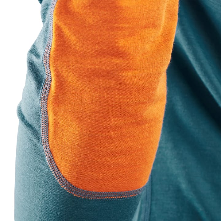 Aclima LightWool Reinforced Crew Neck Man Tapestry/Orange Popsicle Aclima