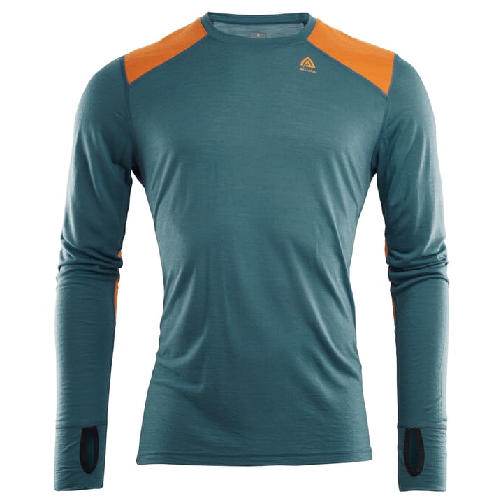 Aclima LightWool Reinforced Crew Neck Man Tapestry/Orange Popsicle Aclima