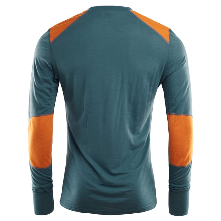 Aclima LightWool Reinforced Crew Neck Man Tapestry/Orange Popsicle Aclima