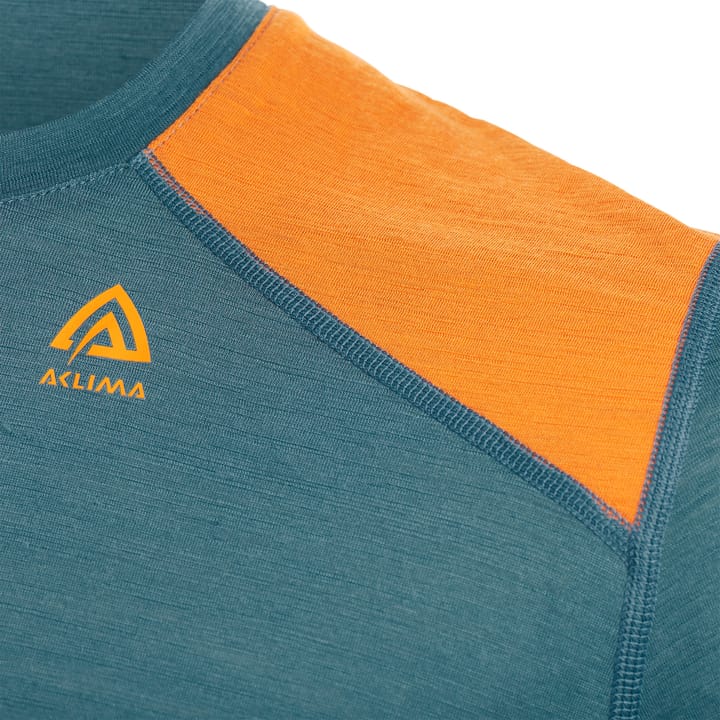 Aclima LightWool Reinforced Crew Neck Man Tapestry/Orange Popsicle Aclima