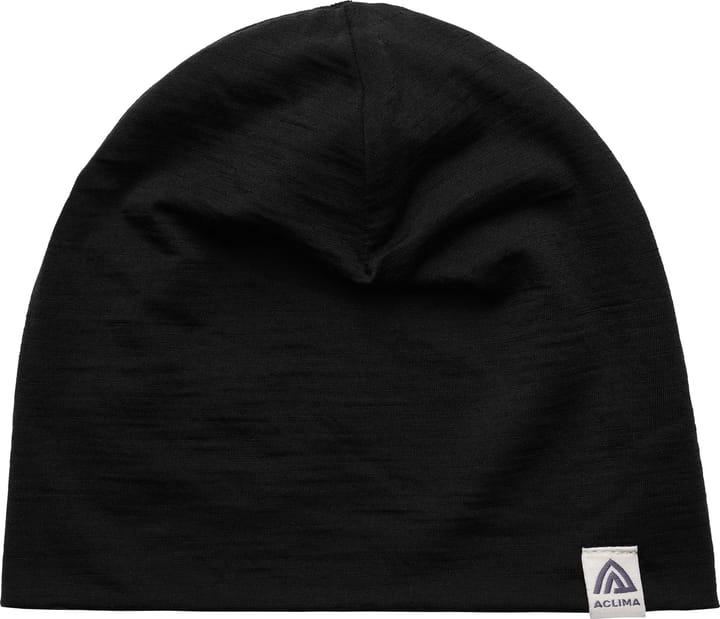 Aclima LightWool Relaxed Beanie Jet Black Aclima