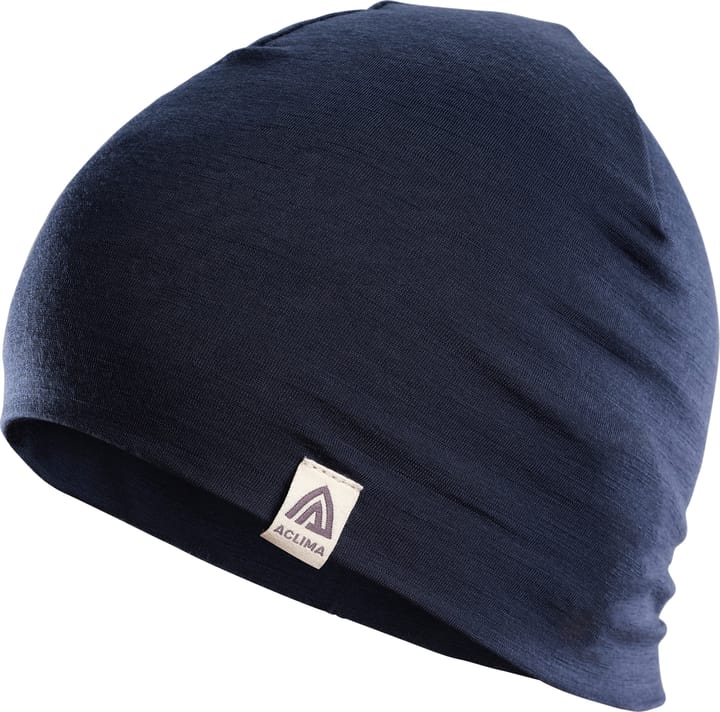 Aclima LightWool Relaxed Beanie Navy Blazer Aclima