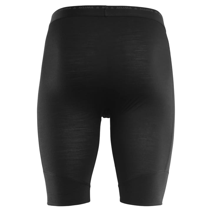 Men's LightWool Shorts Long Jet Black Aclima