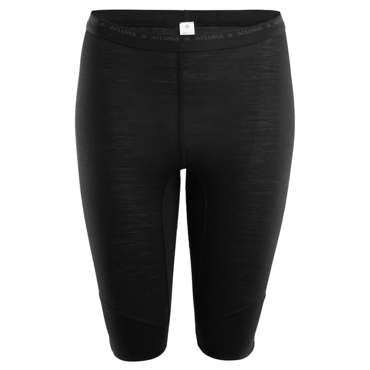 LightWool Shorts Long Women Jet Black Aclima