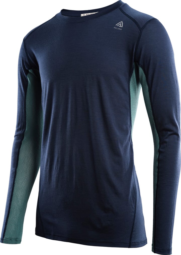 Aclima LightWool Sports Shirt Man Navy Blazer/North Atlantic Aclima