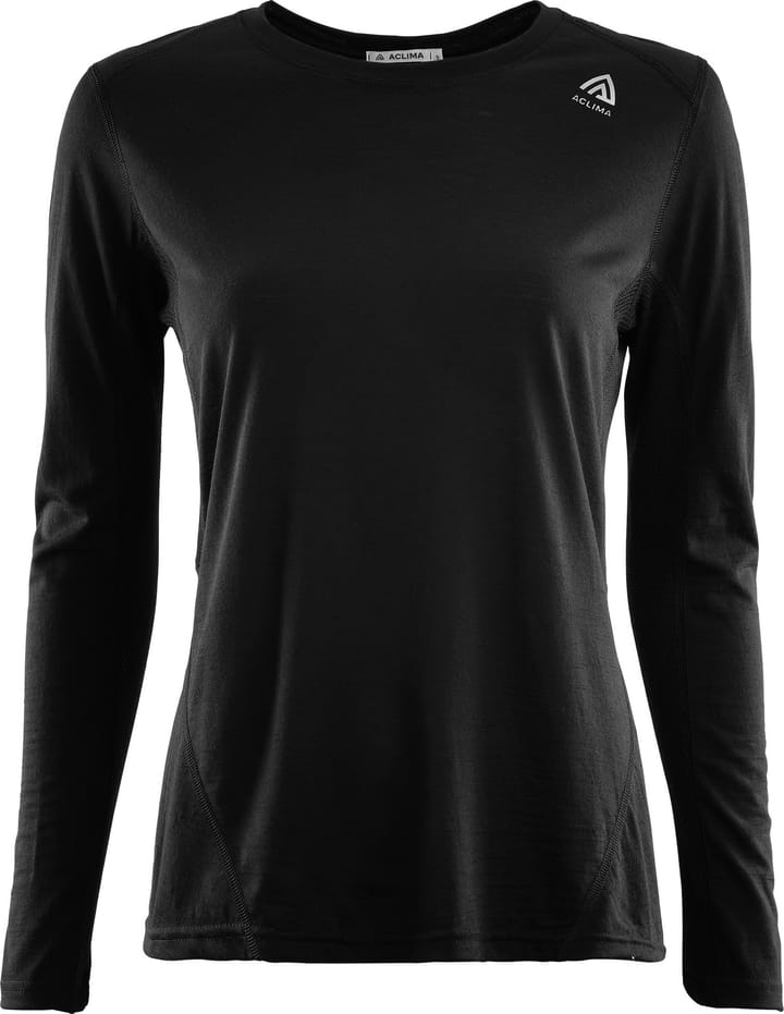 Aclima LightWool Sports Shirt Woman Jet Black Aclima